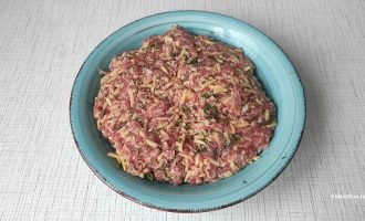 Фарш с сыром и зеленью