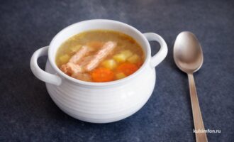 Суп со свиными ребрышками и картофелем