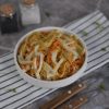 Салат с кальмаром и яичными блинами