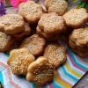 Творожное печенье с кунжутом
