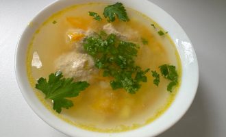 Суп с фрикадельками