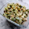 Салат с тунцом и свежим огурцом