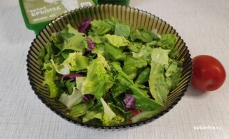 Салатная смесь для овощного салата с помидорами