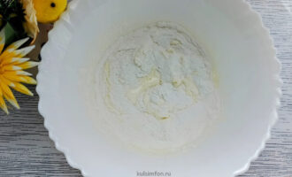Тесто с добавлением рисовой муки и разрыхлителя